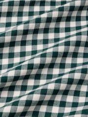 Chelsea Peers Green Cotton Gingham Tie Front Long Pyjamas Set - Image 8 of 8