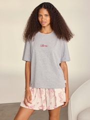 Chelsea Peers Natural Cotton Coffee Run Print Short Pyjamas Set - Image 1 of 6