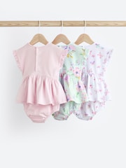 Pink Fairy Baby Skirted Romper 3 Pack - Image 2 of 7