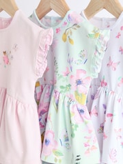 Pink Fairy Baby Skirted Romper 3 Pack - Image 3 of 7