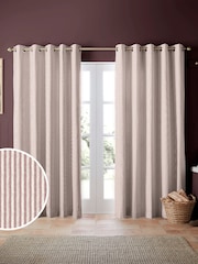 Emily Bond Pink Oscar Stripe Made to Measure Curtains - Image 1 of 9
