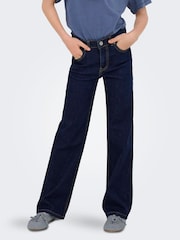 ONLY KIDS Blue Juicy High Waist Wide Leg Jeans With Comfort Stretch - Image 1 of 6
