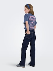 ONLY KIDS Blue Juicy High Waist Wide Leg Jeans With Comfort Stretch - Image 2 of 6