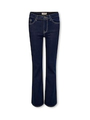 ONLY KIDS Blue Juicy High Waist Wide Leg Jeans With Comfort Stretch - Image 4 of 6