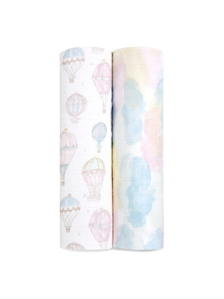 Aden + Anais aden+anais Pink Cotton Muslin Blankets 2 Pack - Изображение 2 из 4
