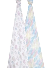 Aden + Anais aden+anais Pink Cotton Muslin Blankets 2 Pack - Изображение 3 из 4