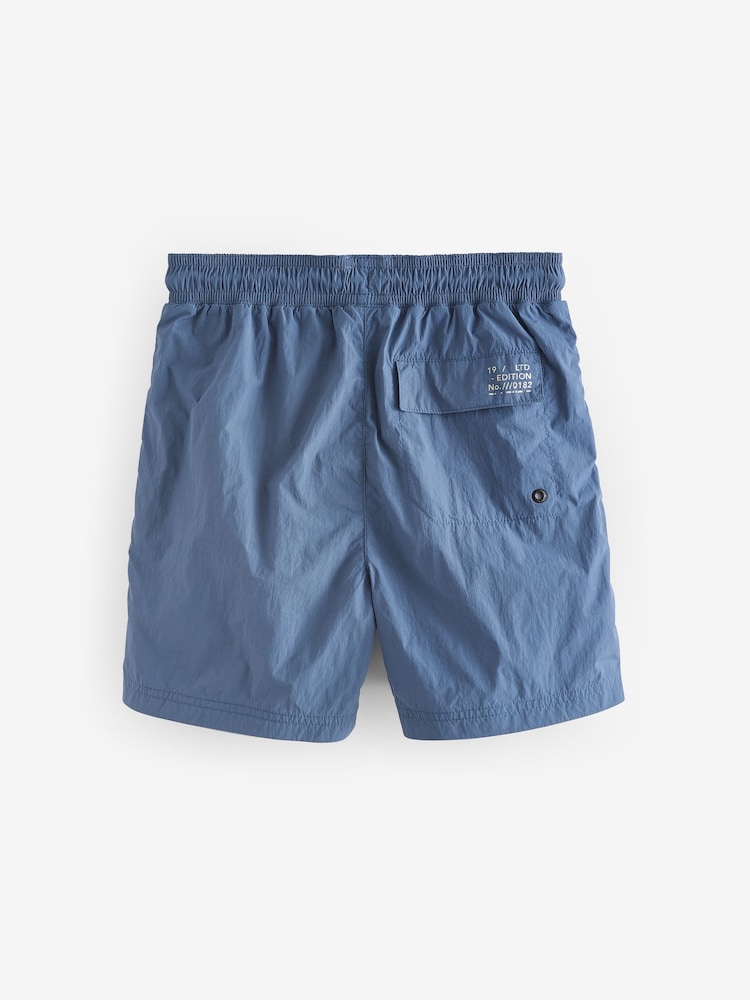 Blue Textured Swim Shorts (3-16yrs) - Image 2 of 6
