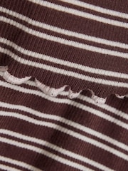 River Island Brown Striped Pyjamas Set - Image 5 of 5