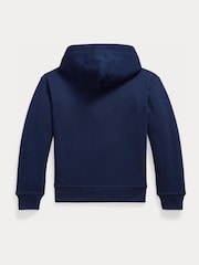 Polo Ralph Lauren Blue Collegiate Logo Jersey Hoodie - Image 2 of 2