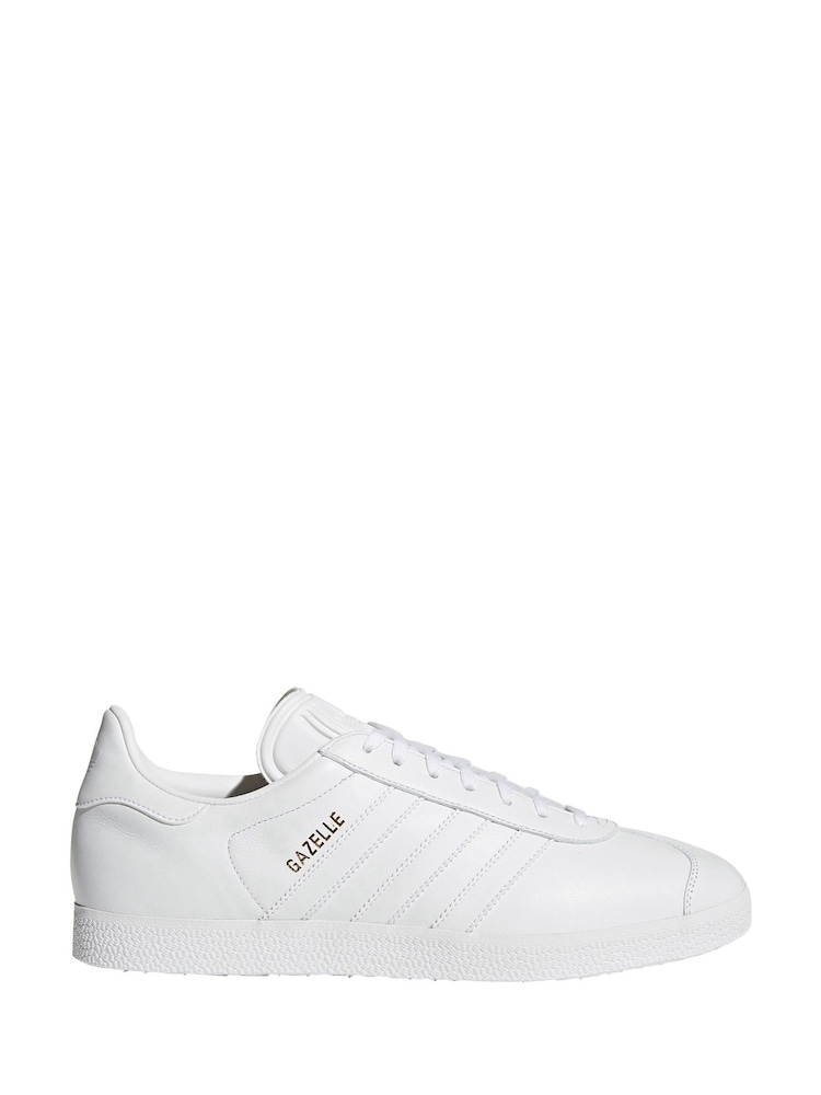 adidas Originals White Gazelle Trainers - Image 4 of 10