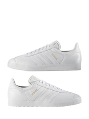 adidas Originals White Gazelle Trainers - Image 8 of 10