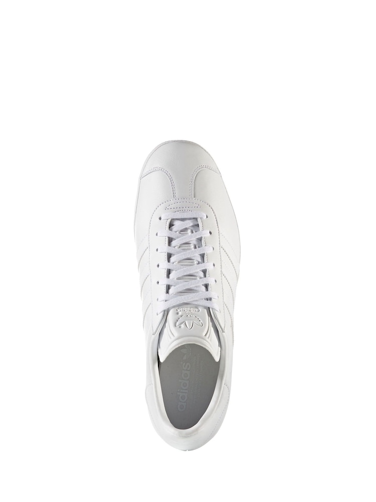 adidas Originals White Gazelle Trainers - Image 9 of 10