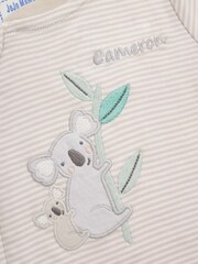 Jojo Mama Baby Baby Schlafanzug mit Koala-Applikation und Reißverschluss​​​​​​​ - Bild 2 von 2