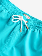 Turquoise Blue Plain Essential Swim Shorts - Image 6 of 8
