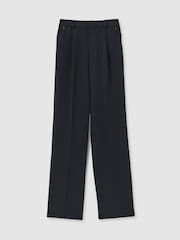 Good American Navy High Rise Pleat Front Trousers - Image 2 of 5