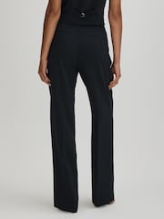 Good American Navy High Rise Pleat Front Trousers - Image 4 of 5