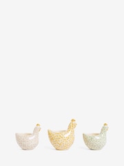 Set of 3 Green Ceramic Chicken Tealight Candle Holders - Image 5 of 6