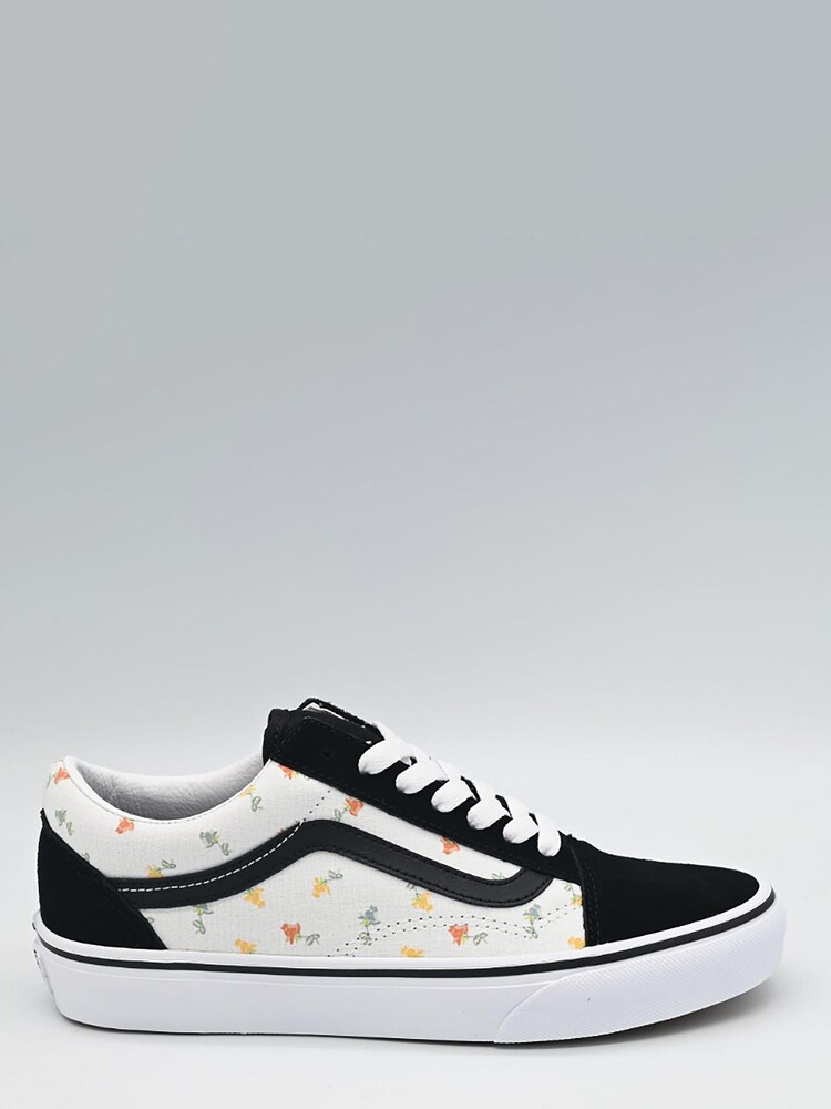 Vans Womens White/Black Old Skool Trainers - Image 1 of 1