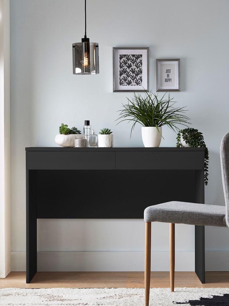 Black Flynn Space Saving Console Dressing Table - Image 1 of 3