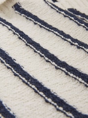 Celtic & Co. Cream Breton Cotton/Linen Blend Cardigan - Image 6 of 6