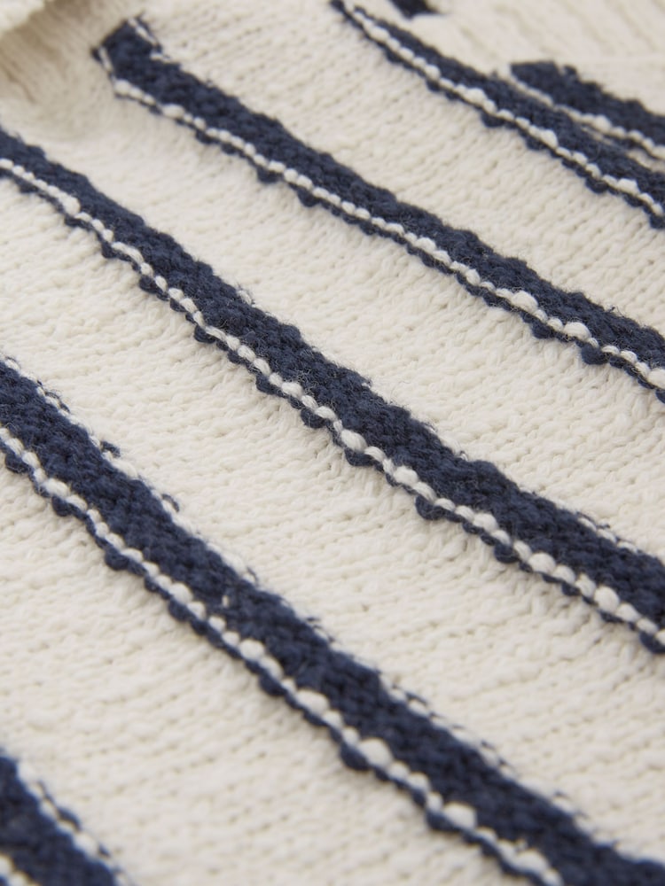 Celtic & Co. Cream Breton Cotton/Linen Blend Cardigan - Image 6 of 6