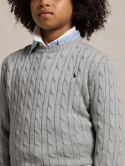 Suéter de punto trenzado con el logotipo de Polo Ralph Lauren - Imagen 2 de 5