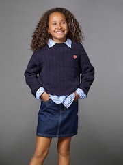 ONLY KIDS Blue Denim Short Skirt - Image 1 of 4
