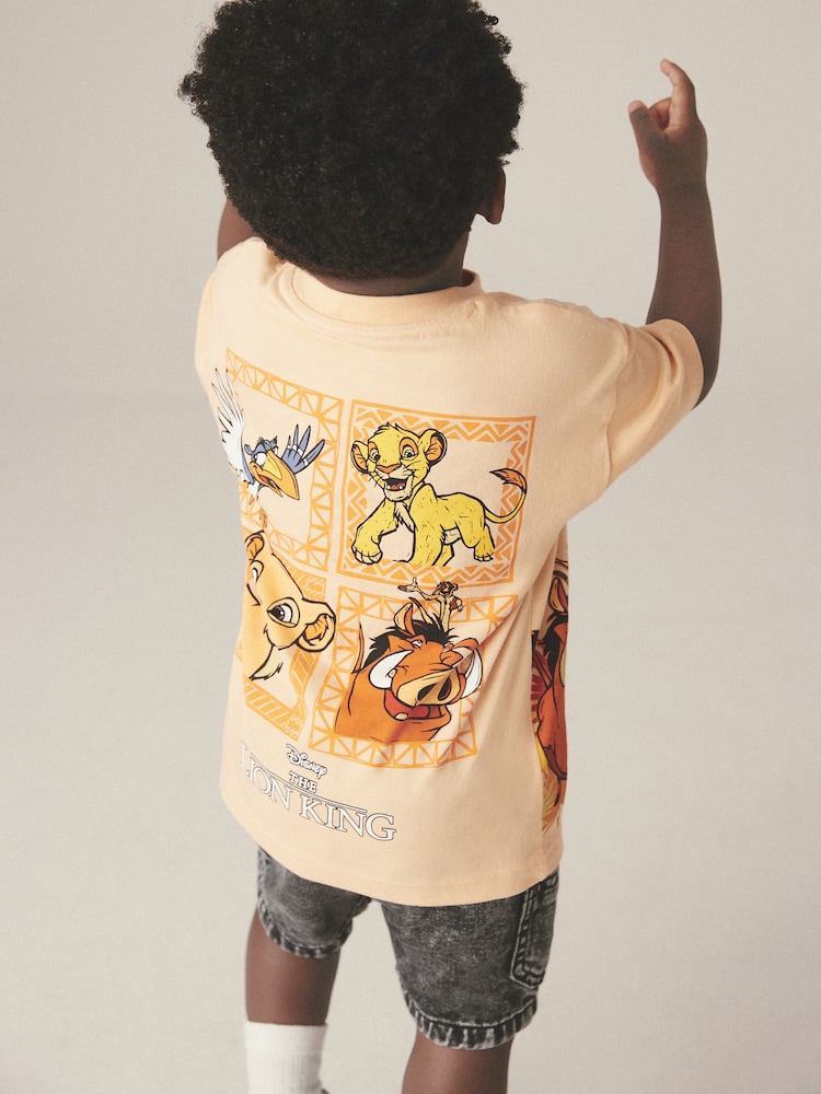 Orange 100% Cotton Lion King Short Sleeve T-Shirt (6mths-8yrs) - Image 2 of 7