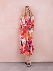 Celtic & Co. Tie Front Midi Dress - Image 2 of 8