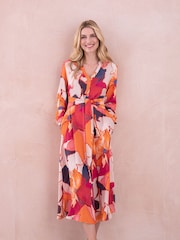Celtic & Co. Tie Front Midi Dress - Image 3 of 8