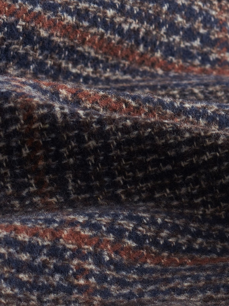 Brown Check Shacket With Wool - Image 10 of 10