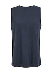 Celtic & Co. Blaues Bio-Baumwoll-Tank mit Falten am Rücken - Bild 3 von 5