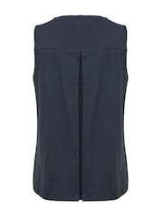 Celtic & Co. Blaues Bio-Baumwoll-Tank mit Falten am Rücken - Bild 4 von 5