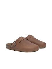 Celtic & Co. Strap Detail Brown Clogs - Image 4 of 6