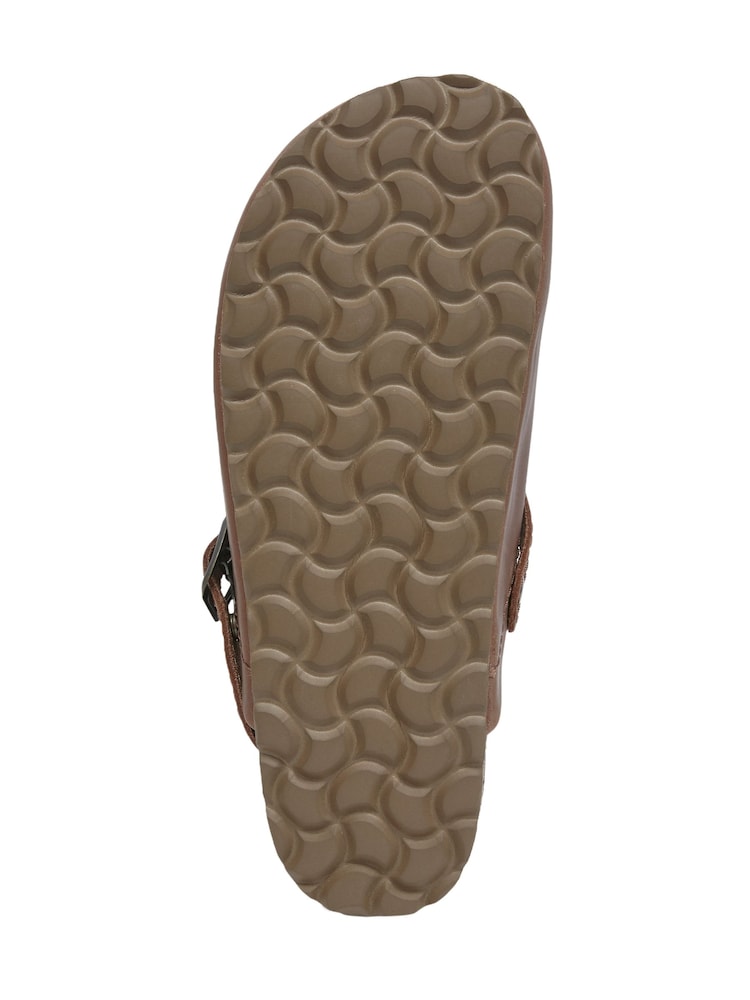Celtic & Co. Strap Detail Brown Clogs - Image 6 of 6