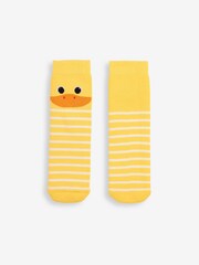 JoJo Maman Bébé Yellow Welly Socks - Image 1 of 1