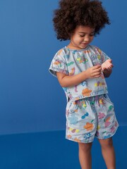 Denim Top And Shorts Set (3mths-7yrs) - Image 1 of 6