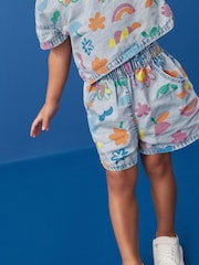Denim Top And Shorts Set (3mths-7yrs) - Image 3 of 6