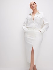 Good American White Midi Skirt - Image 3 of 7