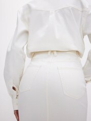 Good American White Midi Skirt - Image 6 of 7