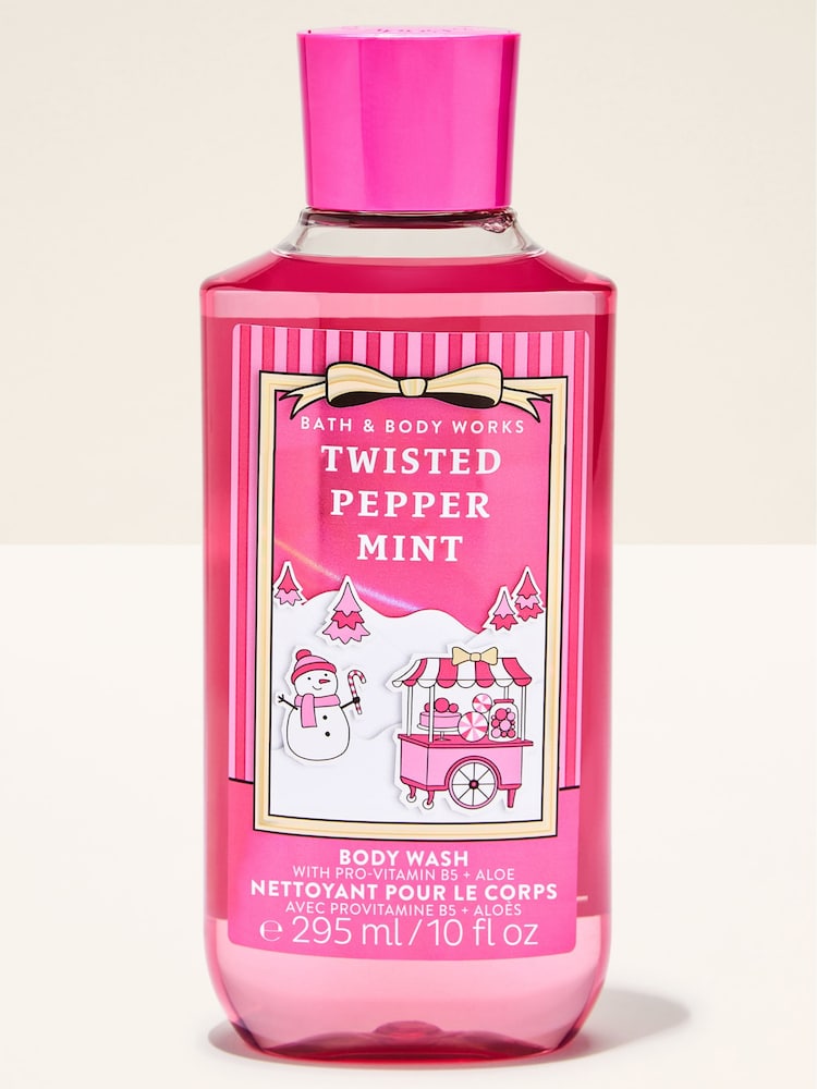 Bath & Body Works Twisted Peppermint Body Wash 295ml - Image 1 of 2 Bath & Body Works Twisted Peppermint Body Wash 295ml - Image 1 of 2