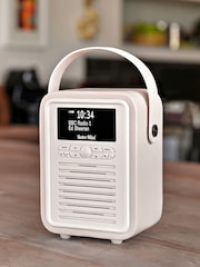 VQ Cream Cream Retro Mini DAB Radio - Image 2 of 6