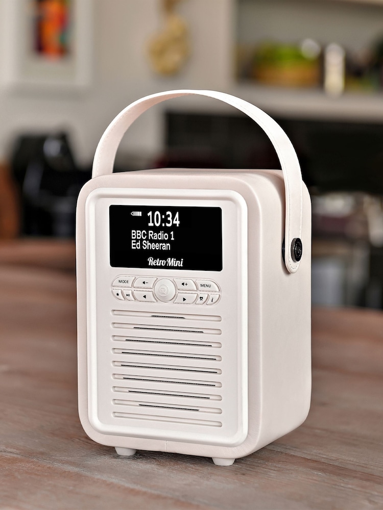 VQ Cream Cream Retro Mini DAB Radio - Image 2 of 6