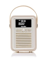 VQ Cream Cream Retro Mini DAB Radio - Image 3 of 6