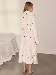 Chelsea Peers Fleece Sweetheart Print Dressing Gown - Imagen 4 de 7