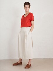 Seasalt Cornwall Red Gala Scoop Neck T-Shirt - Image 3 of 5