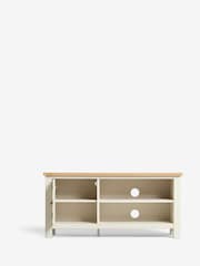 Cream Malvern Oak Effect Up to 50 inch Slim TV Unit - Image 7 of 13