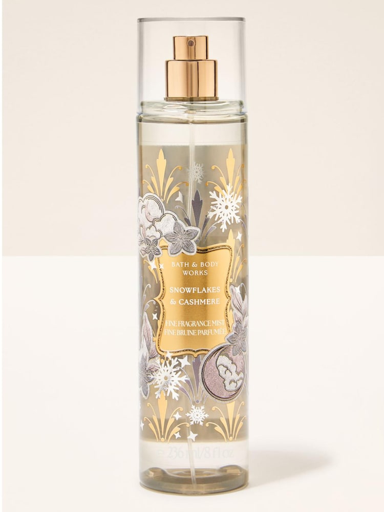 Bath & Body Works Snowflakes and Cashmere Fine Fragrance Mist 236ml - Image 1 of 2 Bath & Body Works Snowflakes and Cashmere Fine Fragrance Mist 236ml - Image 1 of 2
