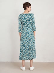 Seasalt Cornwall Blue Three Quarter Sleeve Secret Cove Dress - Image 4 of 7