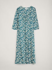 Seasalt Cornwall Blue Three Quarter Sleeve Secret Cove Dress - Image 6 of 7